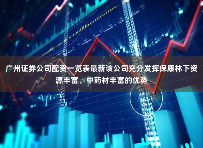 广州证券公司配资一览表最新该公司充分发挥保康林下资源丰富、中药材丰富的优势